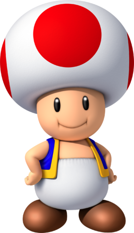 Toad From The Super Mario Series Is An Attendant To - Blue Toad From Mario (277x480)