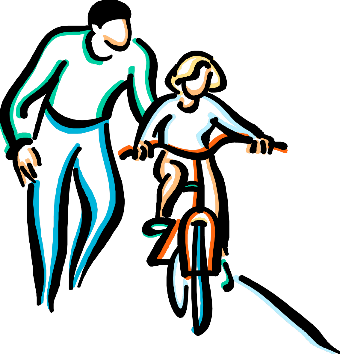 Please Continue To Check The Communication Book Regularly - Learning How To Ride A Bike Clipart (1135x1182)