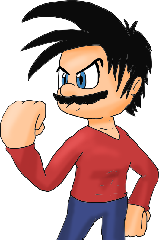 Mario Series Drawing Mario Party Wario - Cartoon (527x795)