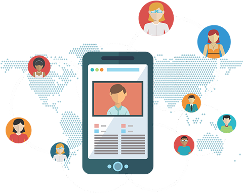 Visitor Management System - Illustration (570x413)