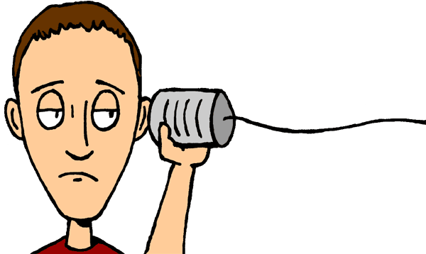 Tin Can Communication Clipart - Tin Can Phone Clip Art (600x358)