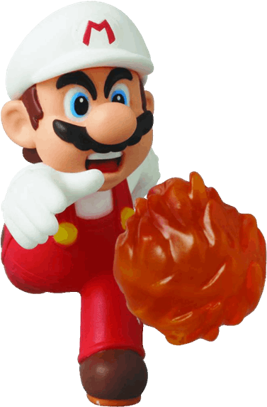 Fire Mario 6cm Mini-figure - New Super Mario Bros U Mario (600x600)