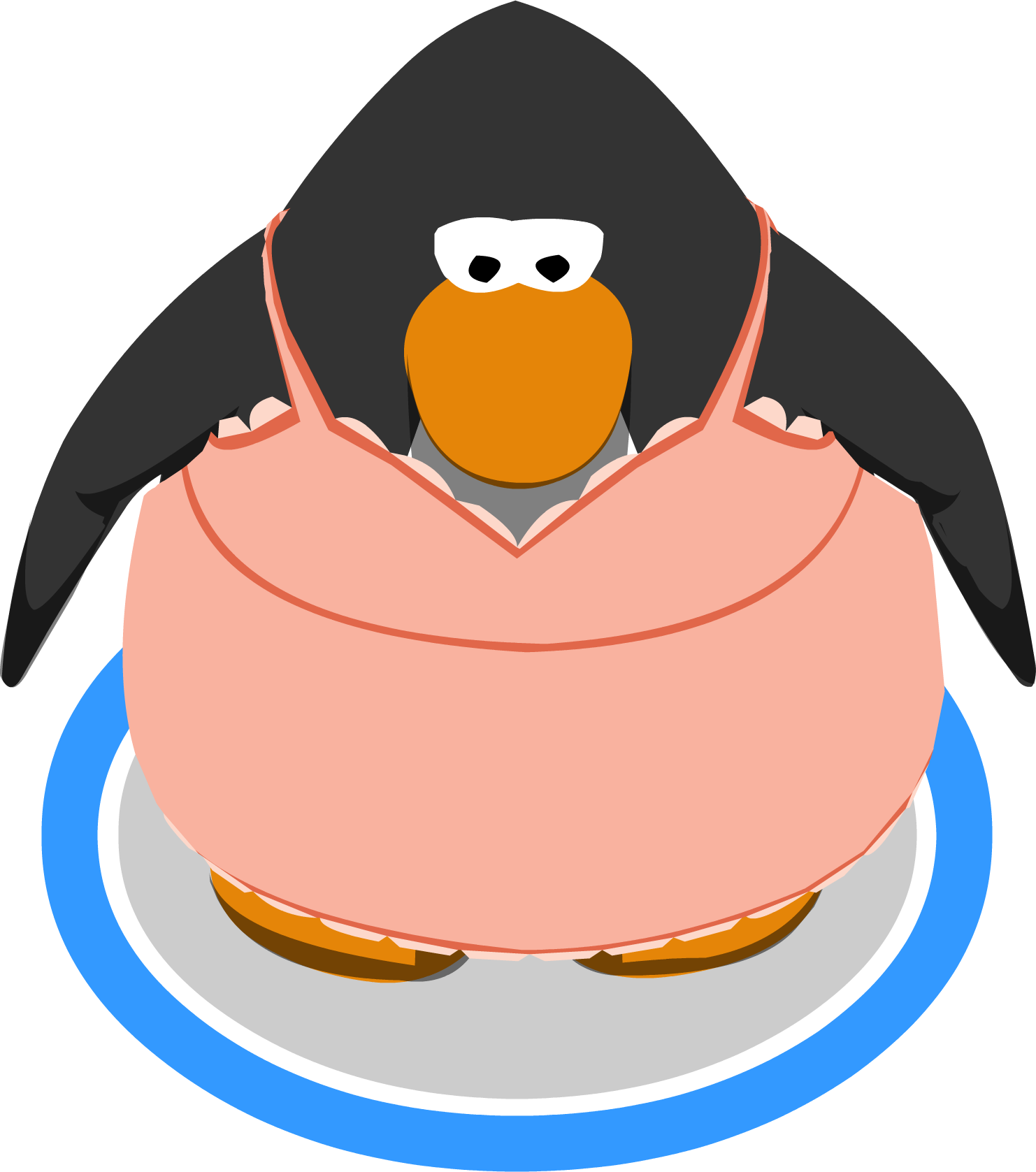 Coral Beach Dress In-game - Club Penguin Shutdown Serie (1482x1677)