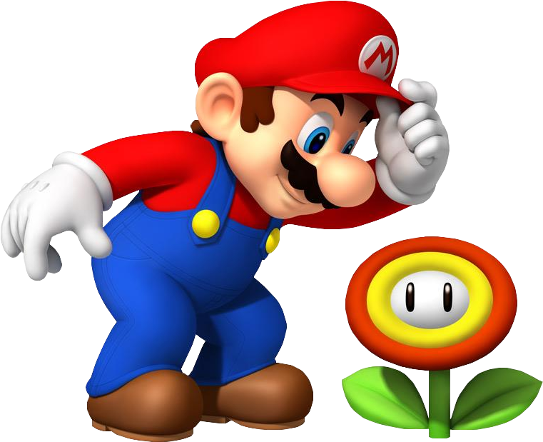 Mario With Fire Flower By Banjo2015 - New Super Mario Bros Wii (944x748)