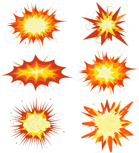 Explosion Vector Icon Image - Cartoon Blast (500x533)