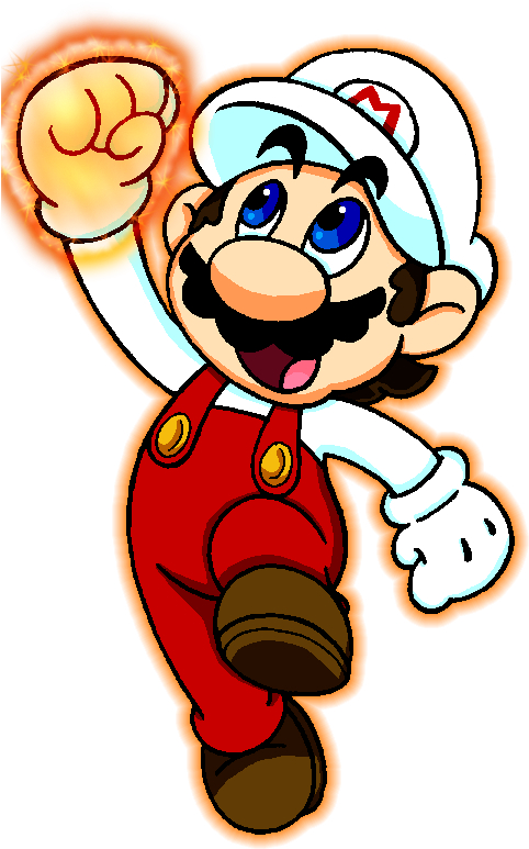 Fire Mario By Nekonxra - Mario Line Art (496x852)