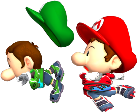 Baby Mario Tackles Baby Luigi By Babyluigionfire - Luigi (640x480)