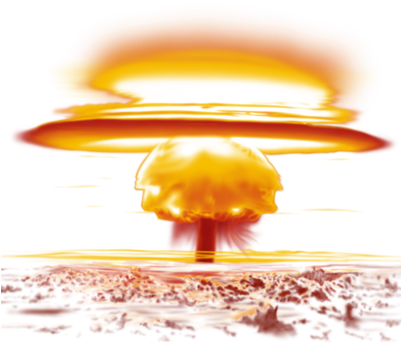 Pic Nuclear Explosion Png Image - Nuclear Explosion Transparent Background (400x348)