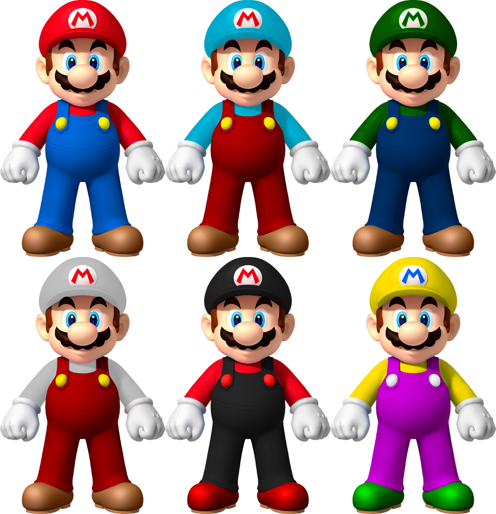 Mario - Ice Mario And Ice Luigi (966x1000)
