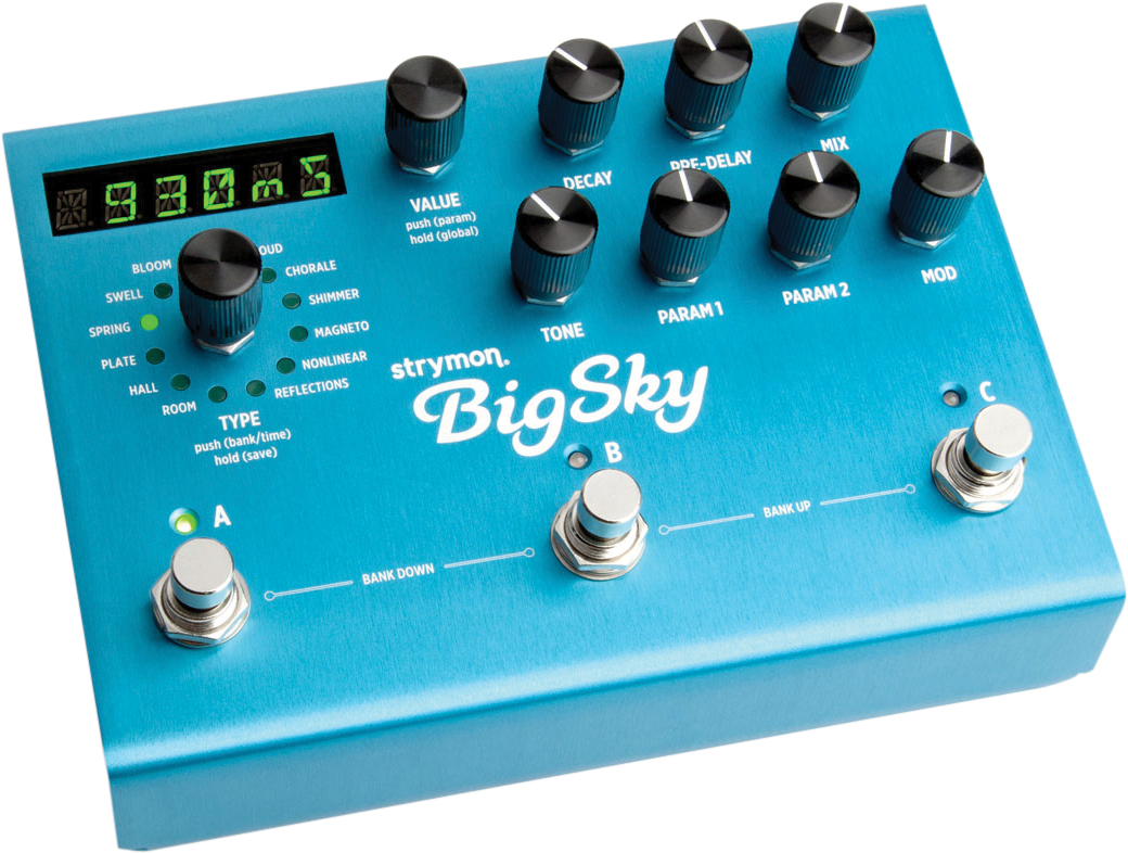 In Plate Mode, The Empress Again Delivers Highly Realistic, - Strymon Big Sky Multidimensional Reverb Pedal (1040x786)
