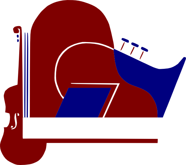 Red Instruments Clip Art At Clker - Clip Art (600x530)