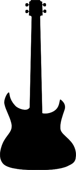 Bass Guitar Clip Art (264x592)