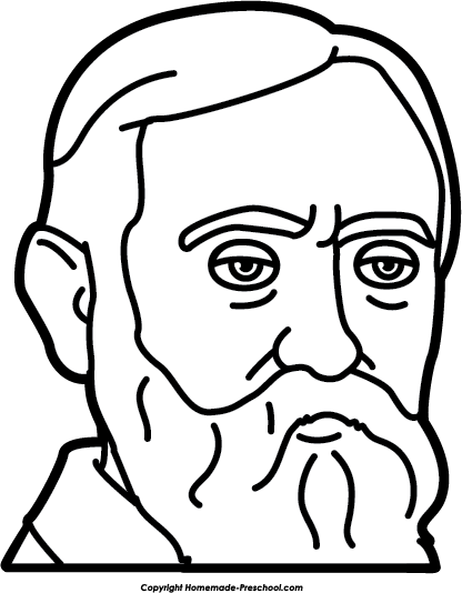 Click To Save Image - Draw Benjamin Harrison Step By Step (416x534)
