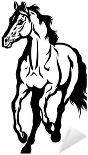 Black And White Horse Face Clipart (400x400)