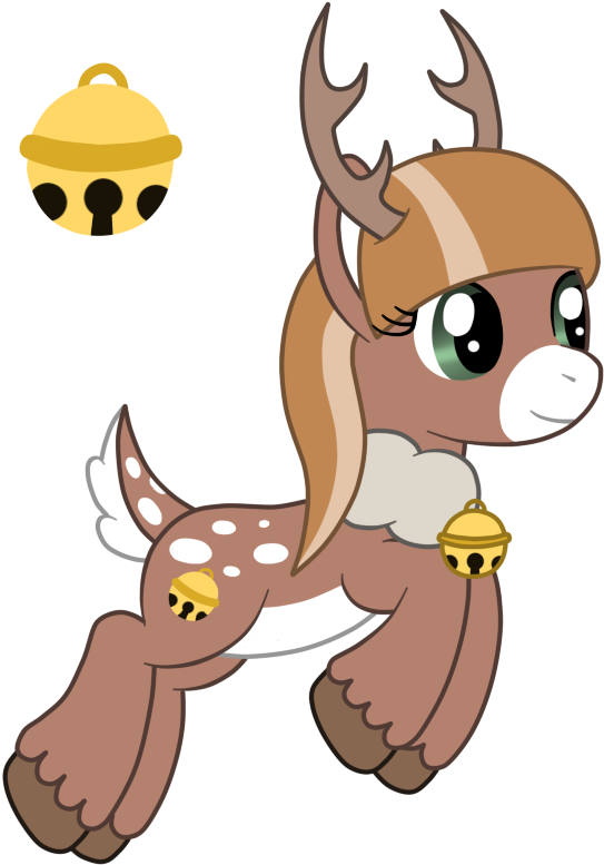 Jingle Belle The Reindeer Pony By Silverromance - My Little Pony Reindeer (600x836)