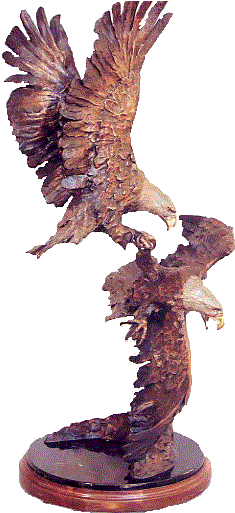 Loyalty Of Life, Two Egles - Statue (269x519)