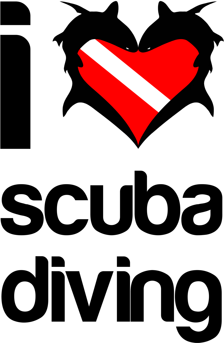 I Love Scuba Diving T-shirt Design - Scuba Logo (1000x1393)