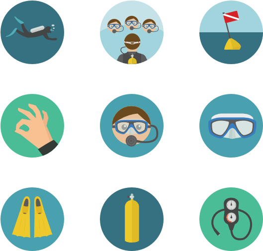 Scuba Diving - Scuba Diving Icon (600x564)