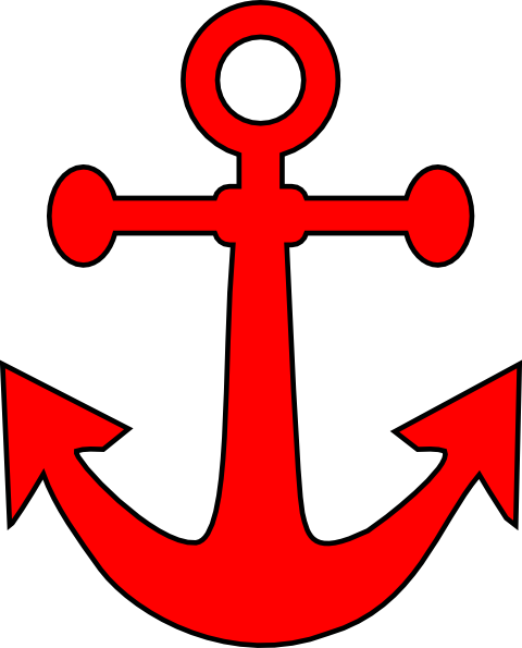 Anchor Clip Art At Clker - Pink Anchor Clip Art (480x595)