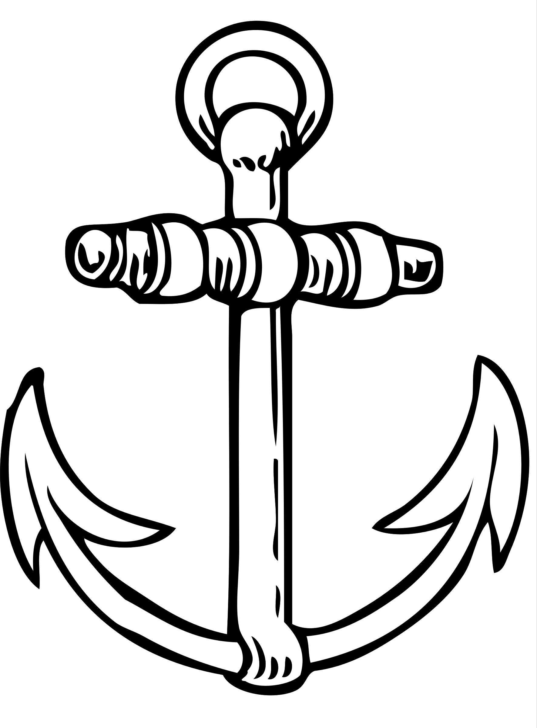 Anchor Png - Holmes Stamp & Sign Address Stamp Ship Anchor Custom (1771x2400)