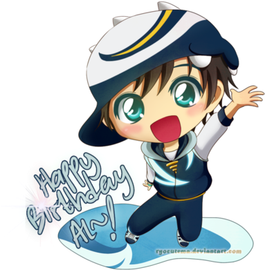 Happy Birthday Al~ By Ryocutema - Boboiboy Taufan Chibi (400x405)