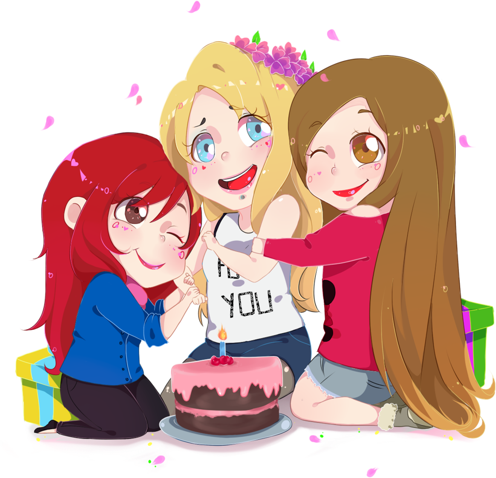 Happy Birthday Polina By Isaddesu Happy Birthday Polina - Cartoon (1024x1195)