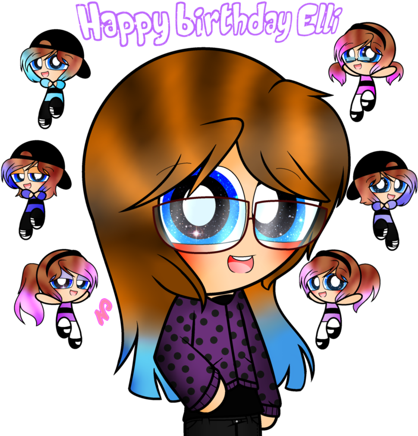 1/5 Happy Birthday Elli - Birthday (885x903)