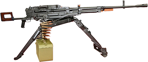 Machine Gun Clipart M84 - Nsv 12 7 (500x310)