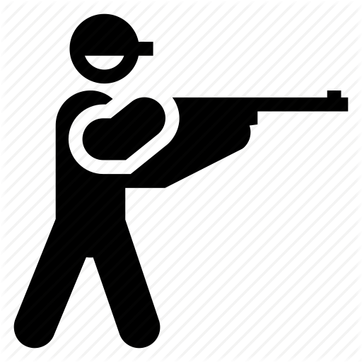 Vector Sniper Black Finder Target Illustration Bull - Shooting (512x512)