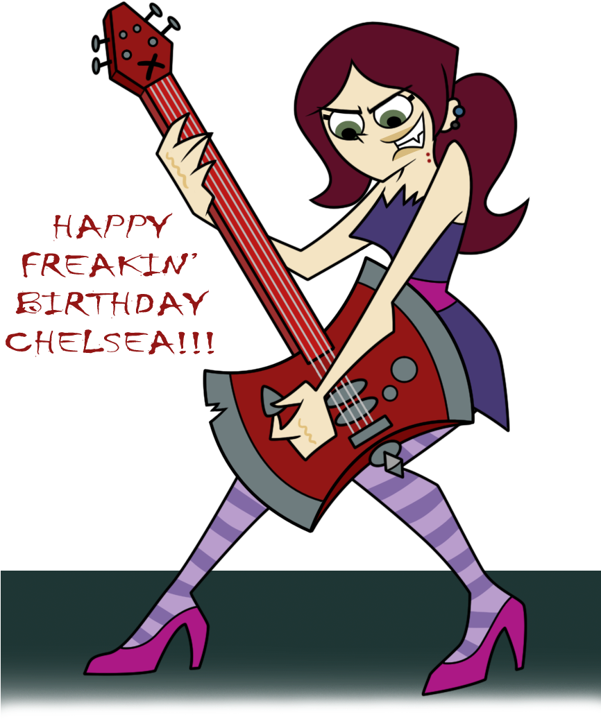 Happy Freakin Birthday Chelsea By Jackiephantom13 Happy - Cartoon (865x1100)