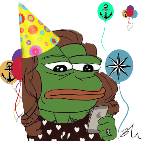 Birthday Party Pepe Png Image - Frog Harry (480x476)