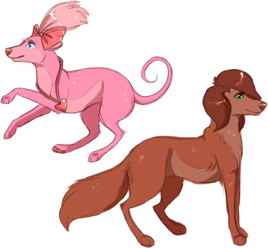 All Dogs Go To Heaven Sketches By Pinky-poodle - All Dogs Go To Heaven Oc (932x857)