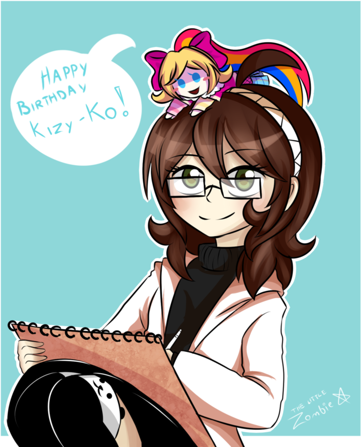 Happy Birthday Kizy-ko By Justalittlezombie - Cartoon (822x972)