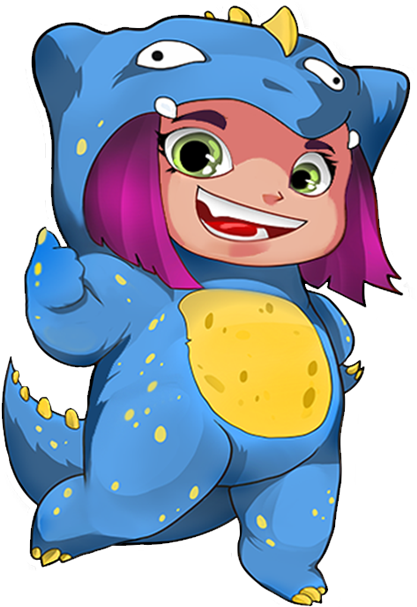 Haley Rawwrrr Messages Sticker-2 - Cartoon (618x618)