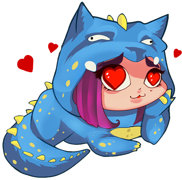 Haley Rawwrrr Messages Sticker-5 - Cartoon (618x618)