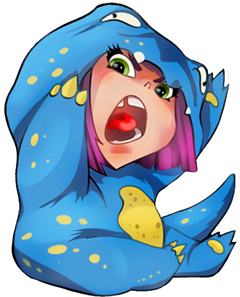 Haley Rawwrrr Messages Sticker-11 - Cartoon (618x618)