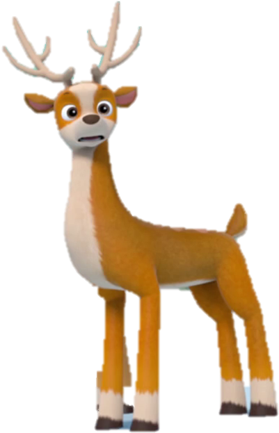 Unnamed Male Deer - Reindeer (484x723)