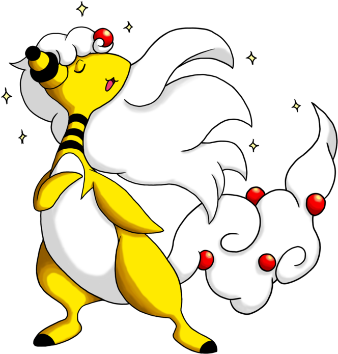 Mega Ampharos Fabulous - Cartoon (1024x768)