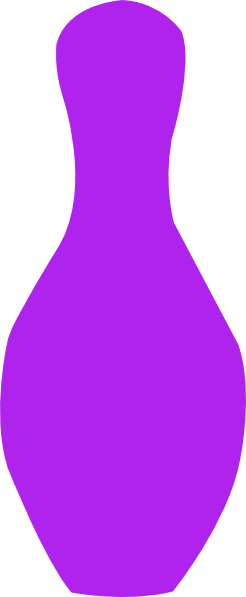 Purple Bowling Pin - Purple Bowling Pin (246x597)