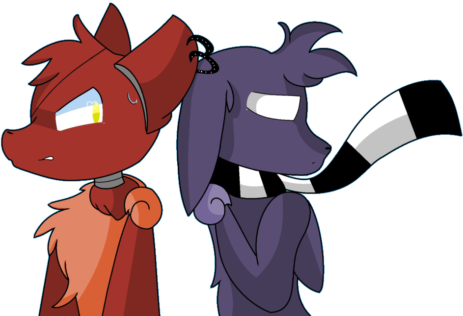 Foxy And Shadow Foxy By Fnafkitnn123 - Foxy And Shadow Foxy (1024x644)