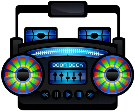 Boombox Vector Clip Art Public Domain Vectors Rh Publicdomainvectors - Music Player Clipart Png (500x405)