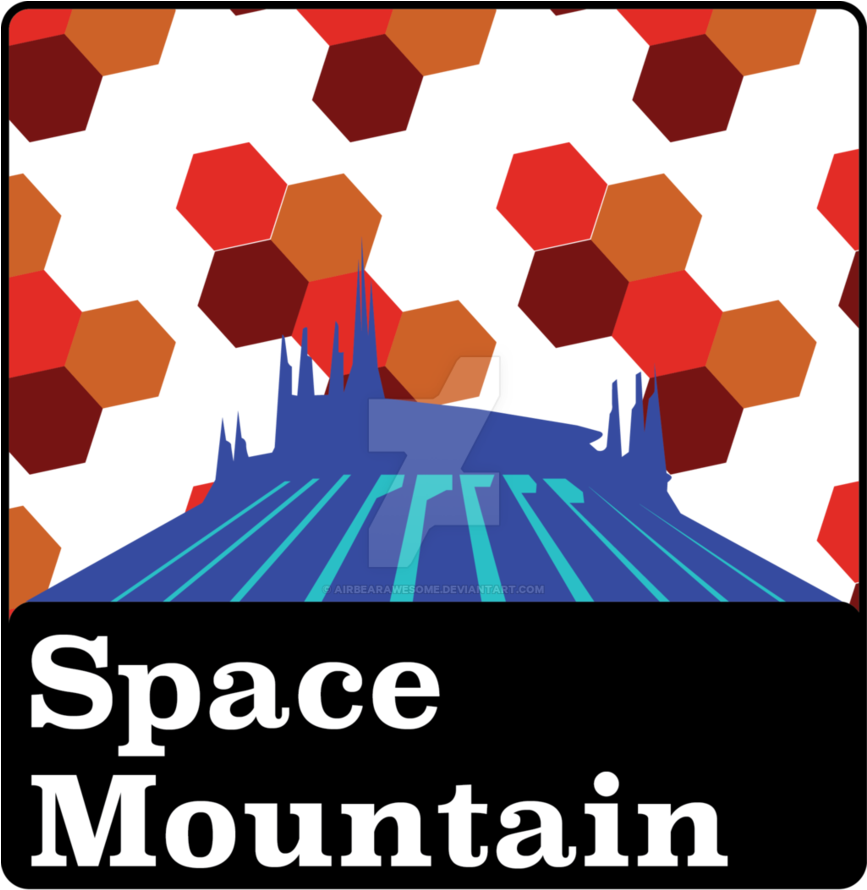 Space Mountain By Airbearawesome - Hashtag Bachata Travel Accessories Bags, Women's, Pale (866x923)
