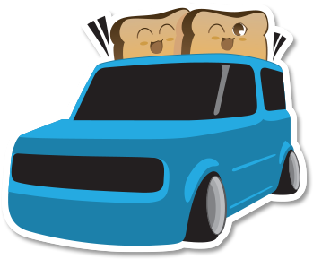 Cube Toaster Sticker - Cube Toaster Sticker (400x400)