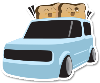 Cube Toaster Sticker - Cube Toaster Sticker (400x400)