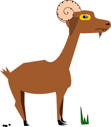 Gambar Seekor Kambing - ماعز Clip Art (437x500)