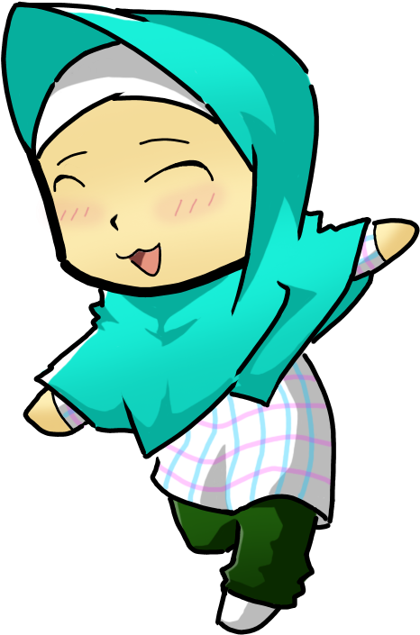 Animasi Lucu Animasi Lucu - Anak Muslim Kartun Png (541x762)