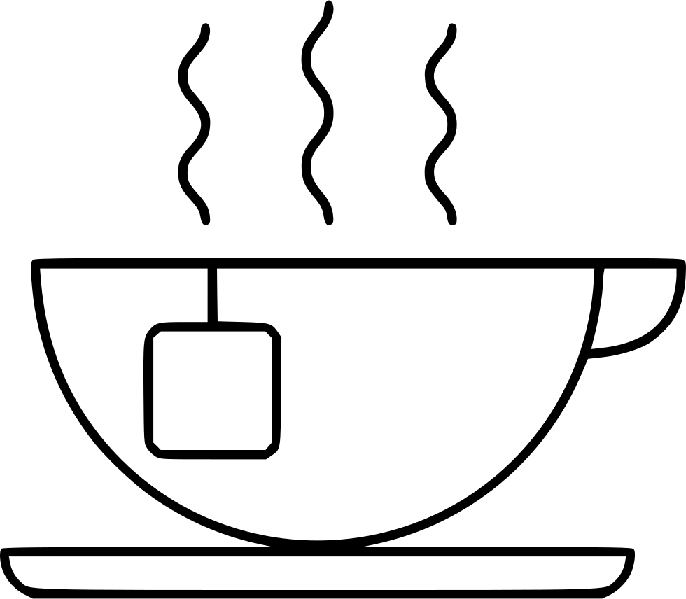 Tea Comments - Line Art (980x856)