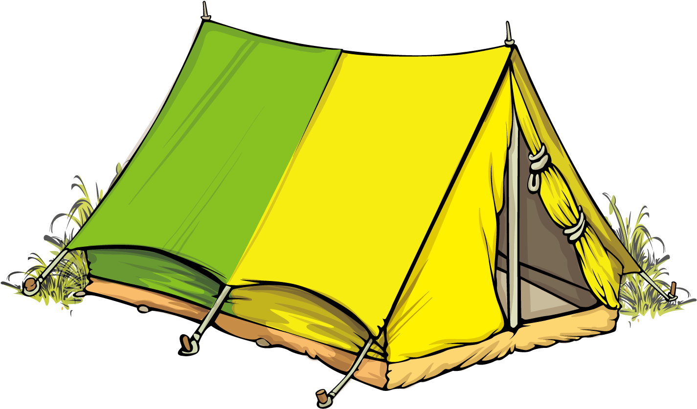 Tent Camping Illustration - Tents Cartoon Png (1500x1501)