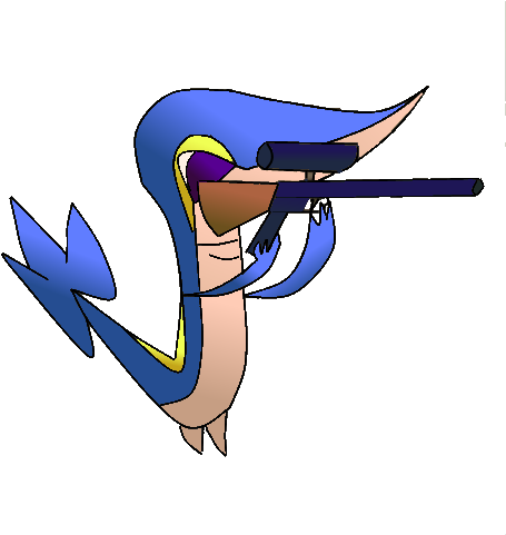 ~sniper Snivy ~ By Aththesnivy - ~sniper Snivy ~ By Aththesnivy (480x480)
