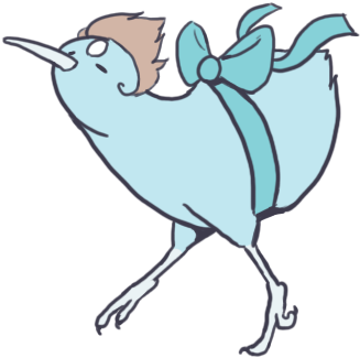 • Birds Fanart Doodles Digital Art Kiwi Pearl Amethyst - Steven Universe Pearl Bird (400x400)